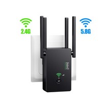 WIFI증폭기 공유기확장기 무선증폭기 중계기 HUB 1200mbps 무선 라우터 2.4gamp5ghz 듀얼 밴드 와이파이 리피터 장거리 와이파이 익스텐더 나누기 벽 실내 쉬운, 2.4g 5.8g 블랙, 나는 플러그