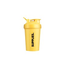 서플라이스 클래식 미니 헬스 쉐이커 보틀 400ml, 옐로우