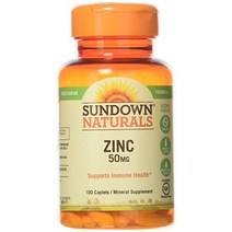 Sundown 아연 글루코네이트 50Mg 캐플릿 100캐럿