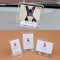 투명 미니액자 가족사진 거실 결혼 냉장고 돌잔치, 가로 1개