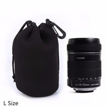 카메라 케이스 가방 보관 호환 렌즈 DSLR 방수 네오프렌 소프트 프로텍터 캐논 니콘 소니 시그마 탐론 액세서리 18-55 24-70-200 커버, L