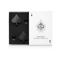라피네르 로얄 스페이드 스톤형 차량용 방향제 튜베로즈앤로즈 본품 딥블랙 2p 세트, 2세트, 꽃향