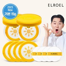 [기본]최신상 엘로엘 1초보정 파데프리+ 선쿠션 본품2+리필4, 단품