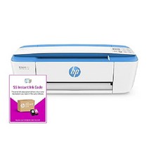 HP DeskJet 3755 소형 복합기 무선 프린터, 푸른, 프린터 + 인스턴트 잉크