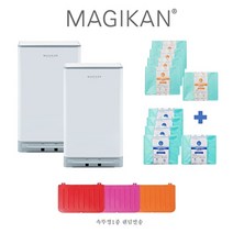 매직캔 히포 쓰레기통 27L + 21L 매직롤 8롤 방송에서만 2롤 컬러속뚜껑 2개 더, 세이지 그린
