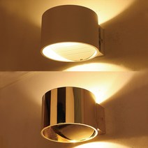 LED 원형 화이트 블랙 골드 벽등 6W, LED 원형 벽등 블랙
