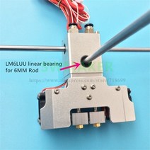 [해외] 유형 ULTIMAKER 2 + 3D 프린터 키메라 엔드 키트 이중 압출기 2 입구 2 압출 헤드 알루미늄 합금 압출기, 8mm black 1.75mm