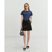 [매장정품] 던스트 DUNST A-LINE MINI SKIRT 팬텀블랙_UDSK4B227BK