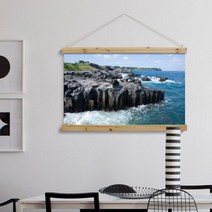 [천삼백케이] [꾸밈] cc466-우드스크롤90CmX60Cm-아름다운제주도, 1타입 사려니숲