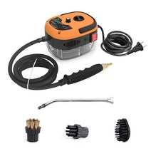 업소용 스팀 청소기 2500W 고온 가압 스팀 청소기 주방 가구 브러시 헤드 포함 110V 220V, 02 YELLOW_01 미국, 02 YELLOW_01 미국