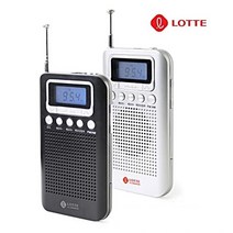 (캠핑라디오 낚시라디오 소니라디오)롯데 휴대용디지털라디오/핑키9/FMAM/슬림디자인/알람 K/W-생활_종합+DSsn218323EA, DSSH 블랙