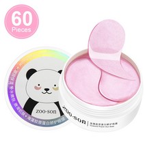 아이크림60pc 해초 콜라겐 아이 패치 언더 젤 부종 하이드로 겔 다크 서클 마스크, 01 60pcs