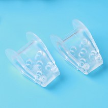 생안발발톱꼬임교정패치 족저근막염실내화 평발슬리퍼 자세교정 2pcs 분리기 스프레더 스페이서 외반 외반 실리콘 패드 엄지 보조기 통증 완화 발 관리 도구, 2개