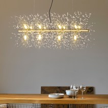 LED 버스커 9등 12등 펜던트 3종 식탁등 크리스탈 엘리사 눈꽃 인테리어 조명, 버스커 12등 펜던트 (램프미포함)