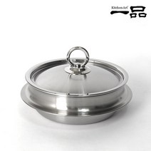 키친아트 가마솥 일품 통5중 스텐레스 인덕션겸용 냄비솥 18cm(낮은형), 일품 5중 스텐 가마솥 18cm(낮은형)