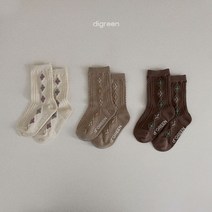 [바로배송] 디그린 네츄럴플라워 양말세트 3족세트 유아동 여아 양말세트 선물용 양말세트