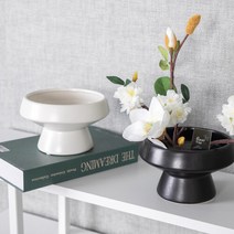 유기스탠드 수반 17x10cm 조화 꽃꽂이 인테리어 장식 화분 화병 받침대 꽃 심플 소품샵 선반 방꾸미기 미니, 블랙