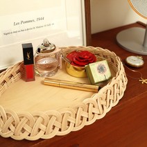 라탄키트 타원 우드트레이 만들기 라탄공예