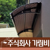 550X9500 출입구비가림 플라스틱처마 브라켓 렉산바 차양시스템 계단캐노피 주차장, 검정틀 투명렉산