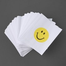 스마일 로고 M형 페이퍼백 90p 세트 (11x13cm) 포장백 페이퍼백, 단품