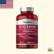 PipingRock 디오스민 고함량 1200mg 180캡슐 3개월, 1병
