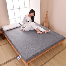 회색원 9cm 고탄력 메모리 고탄성 스펀지 매트리스 소프트 350g 헤비니트 원단 매트, C. 회색원 120x190x9cm_단품