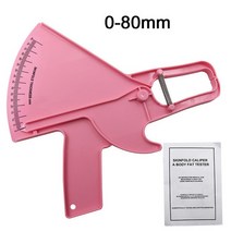 측정공구 전문 슬림 가이드 캘리퍼스 체지방 스킨폴드 바디 테스터 플라이코미터 0-80mm, 04 Pink
