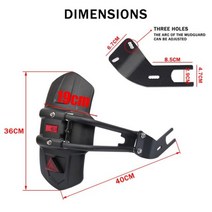 바이크 머드가드 오토바이 리어 펜더 머드 가드 플랩 휠 스플래시 커버 보호대 CFMOTO CF 800MT MT800 MT 800 액세서리, A