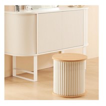 홈카페 유니크 원형 템바보드 화장대의자 (35cm) 에스닉한 깔끔튼튼 홈바
