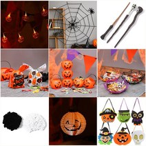 [피앤비유니티]할로윈 데코용품 도구모음, F-7)캔디주머니 대-호박 5입