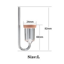 co2레귤레이터 분배기 레귤레이터 이탄 S/M/L 수조 투명 아크릴 CO2 디퓨저 흡입 컵 포함 미니 리파이너, 04 L-1