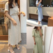오버사이즈 루즈 박시 셔츠핏 데일리 셔츠 롱 원피스