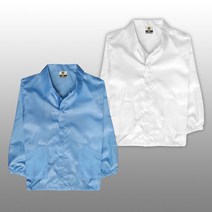 ESD 제전방진복 - 상의 / Y카라/제전복/무진복/크린룸 작업복, 1개, 스카이블루4XL