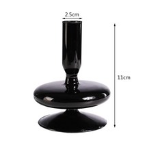 프리츠한센 이케바나 도자기 화병 항아리 유리 꽃병 명확한 캔들 홀더 웨딩 Centerpieces 홈 인테리어 테이블 촛대, [02] style 2