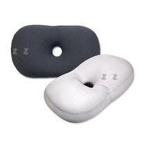 [침구모아] 1+1 마이크로에어볼 목에 좋은 잠잘오는 빨아쓰는 낮은 숙면 꿀잠 베개, 차콜1+1