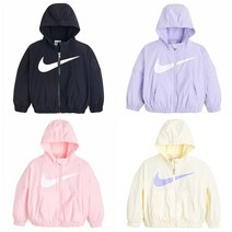 플레이키즈프로 나이키키즈 2023 여름신상! 빅 로고 포인트 아동 여름 바람막이**스우시홑겹윈드러너자켓(105~130)