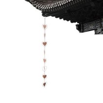 선홈통 지붕 빗물 받이 트레이 금속 레인 꽃잎 모양 차임과 컵 배수 지붕 용 캐처 다운스파우트, 4D