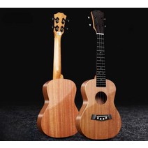 위버 통기타 우쿨렐레 초보자 소형 기타 취미 악기, 23인치 우드컬러