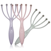 YS 두피 마사지기 안마기 머리 롤러 지압 헤드마사지기, 핑크, 1개