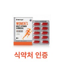 엔젯오리진 우먼즈 멀티비타민&미네랄 60정 여자 종합비타민 미네랄 영양제 영양 보충제 비타민B 1 2 6 12 컴플렉스 아연 엽산 비오틴 셀레늄 철분 포우먼 20대 30대 40대, 60캡슐X6개
