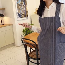 방가지똥 앞치마 어깨끈 청6미리 데님 앞치마 어린이집 유치원
