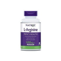 Natrol L-Arginine Tablets Promotes Stamina and Performance Supports ual and Vascular Health Contains