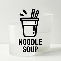 루리앤메리 분리수거 픽토그램 스티커 09 컵라면국물 재활용스티커, G 회색+영문
