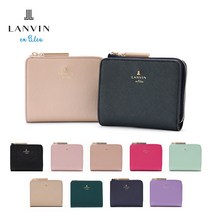 랑방 온블루 반지갑 여성 480453 콤팩트 미니 지갑 가죽 카드 LANVIN en Bleu