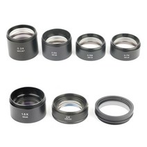 0.3X 0.5X 0.7X 0.75X 1X 1.5X 2.0X 보조 바로우 대물 렌즈 스레드 M48mm 줌 스테레오 쌍안 삼안 현미경 용, 7pcs set