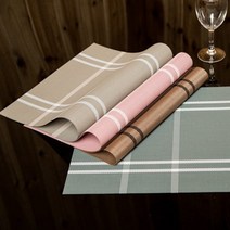 NEW 테이블 매트 식탁보 4가지 컬러 테이블 유리대용 매트 투명 깔개 보 시트 판 장식, 쿠팡 베이지