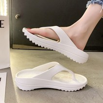 (국내당일출고) 초경량 플립플랍 젤리 푹신한 조리 플랫폼 커플 굽 바다 슬리퍼 EVA 쿠션 남녀공용 가벼운 핏 플랍 여름 구름 바닷가 해변 통굽 발편한 편안한 말랑한 쪼리 플리플랍