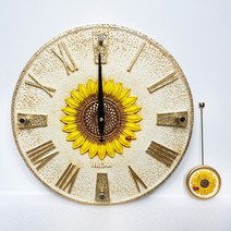 홍아트갤러리 무소음 벽시계 추시계 인테리어 해피데이 골드 실버 화이트 로마체