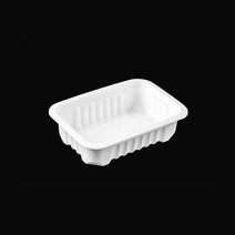 맛을담는용기 실링용기 / 줄단위 소량판매 실링용기 PC-6호 (바비큐 6호) 백색- 200개 반찬포장 국포장 엔터팩 큐담 팩시스 호환 용기, 1개