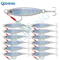 [QISHENG] 배스루어 반짝이 메탈지그 13개입/세트, YSLS-2#, 10g